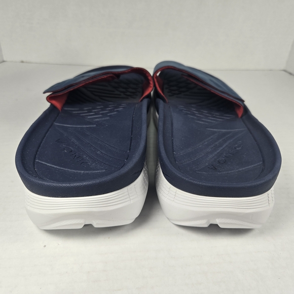 Vionic Adjustable Unisex Recovery Rejuvenate Slide Sandals Navy Size M 8.5 W 10 - Picture 4 of 8